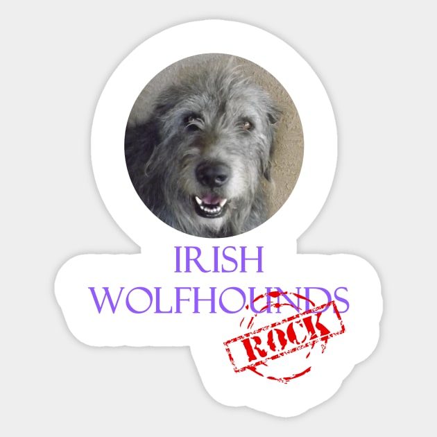 Irish Wolfhounds Rock! Sticker by Naves